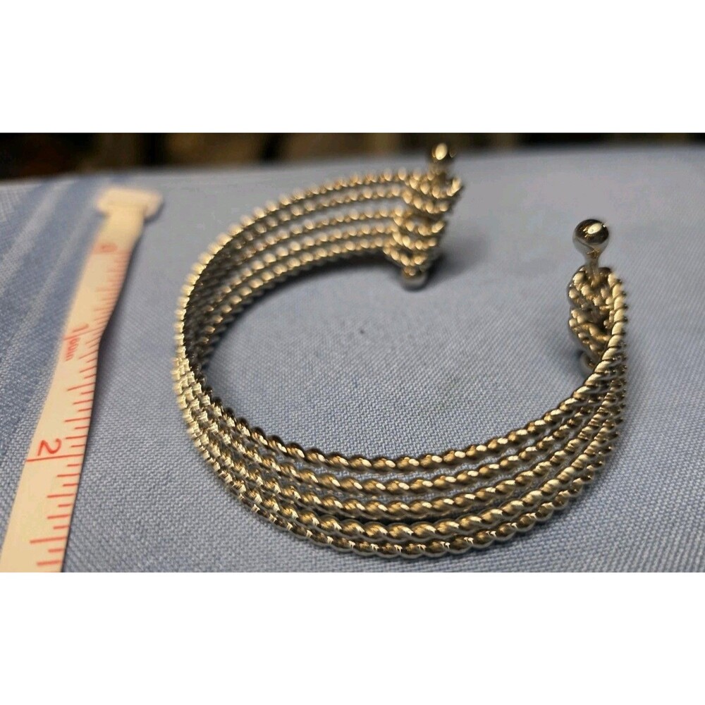 Gold Tone Cuff Bracelet Costume Jewelry